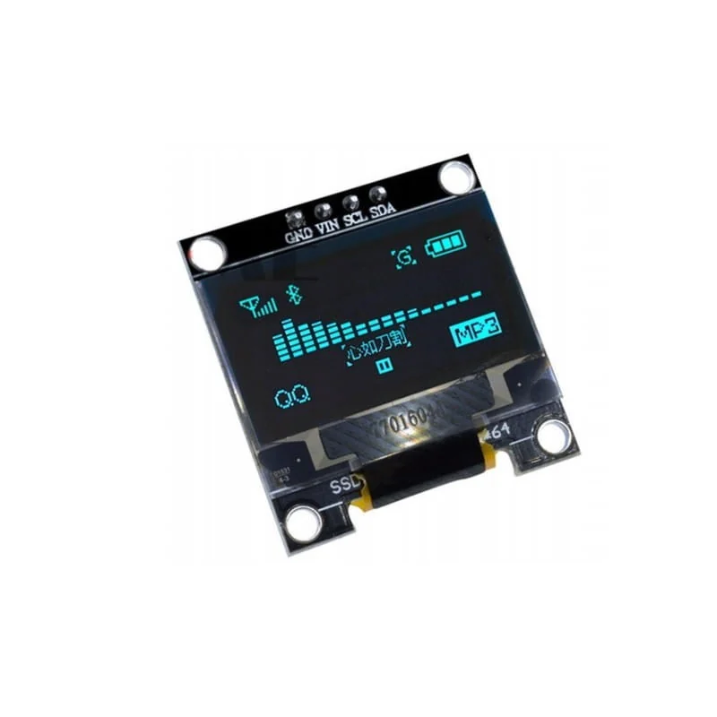 0.96-inch SPI/I2C OLED display for Arduino — Yellow/Blue